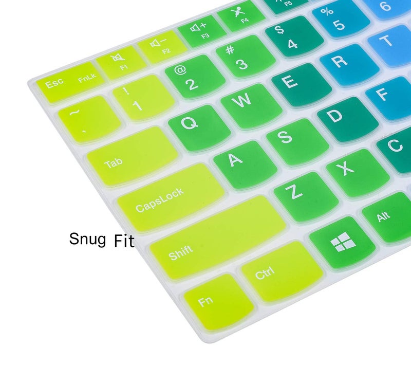 CaseBuy Colorful Keyboard Cover for 15.6" Lenovo ThinkPad E15 Gen 4/3/2 T15 T15p T15g L15 Gen 2 1 P51s P52 P52s P53 P72 P73/ThinkPad E580 E590 E595 L580 L590/ThinkPad T570 T575 T580 T590, Rainbow - Image 3